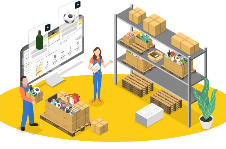 Son personas ingresando productos en categorias para poder tener una mejor forma de ver y encontrar los productos para cuando se necesitan